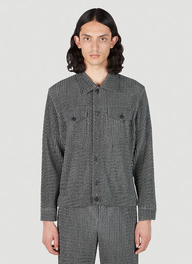 Homme Plissé Issey Miyake Zipper Chain Jacket Grey hmp0151009