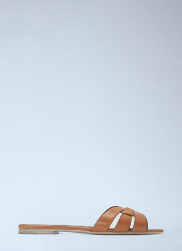 Saint Laurent Tribute Sandals Brown sla0243033