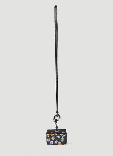 JW Anderson 스티커 체인 링크 카드홀더 블랙 jwa0351008