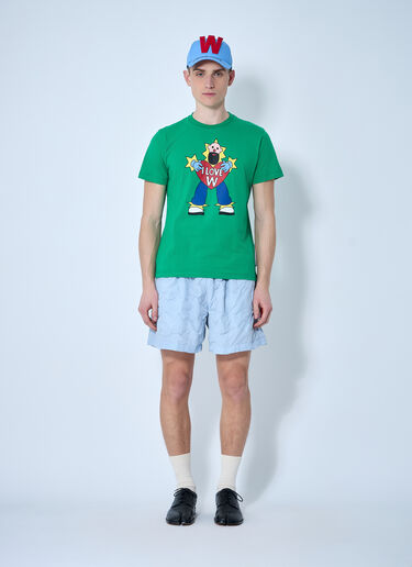 Walter Van Beirendonck Logo Motif T-Shirt Green wlt0160008