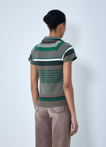 Slim Fit Striped Piqué Polo Shirt Lacoste Slim Fit Striped Piqué Polo Shirt Green lac0264002