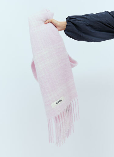 Jacquemus L'Echarpe Carro Scarf Pink jac0254047