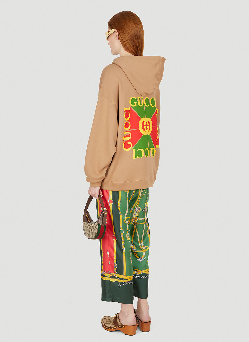 Gucci vintage logo hooded sweatshirt online