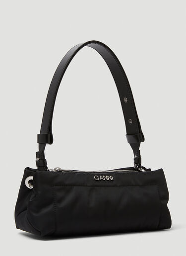 GANNI Pillow Baguette Mini Shoulder Bag Black gan0249034