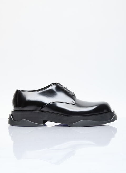 Jil Sander Chunky Sole Lace-Up Shoes Black jil0156004