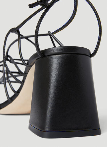 BY FAR Alexander Strappy Heeled Sandals Black byf0252027