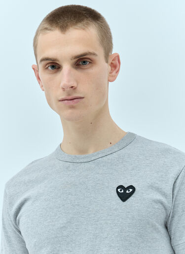 Comme Des Garçons PLAY Logo Patch T-Shirt Grey cpl0355007