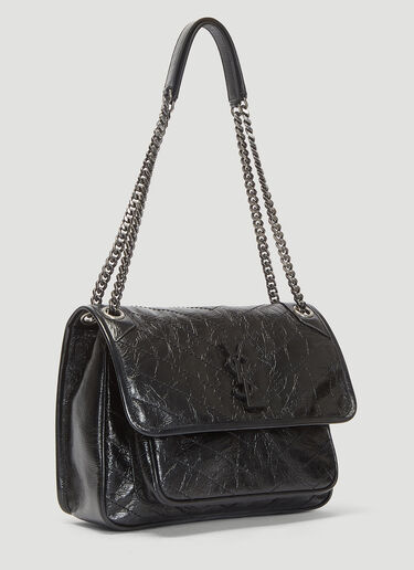Saint Laurent Vintage Leather Niki Bag Black sla0236019