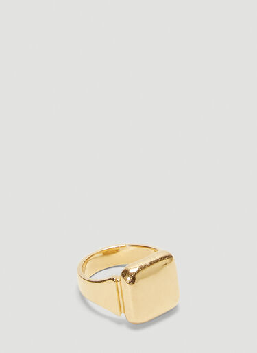 Bottega Veneta Square Signet Ring Gold bov0143051