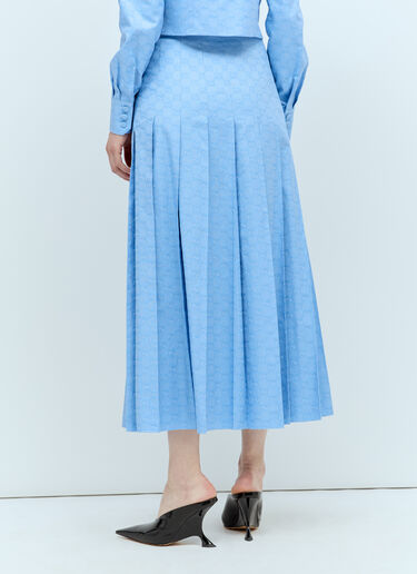 Gucci GG Supreme Oxford Skirt Blue guc0255044