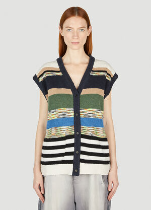 Soulland Alert And Fresh Sleeveless Cardigan Multicolour sld0352001