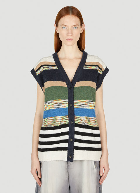 Soulland Alert And Fresh Sleeveless Cardigan Black sld0352003
