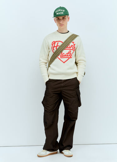 로우 고지 니트 스웨터 Human Made 로우 고지 니트 스웨터 베이지 hmd0156018