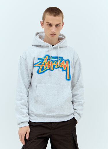 Stüssy Thermal Stock Hooded Sweatshirt Grey sts0157020