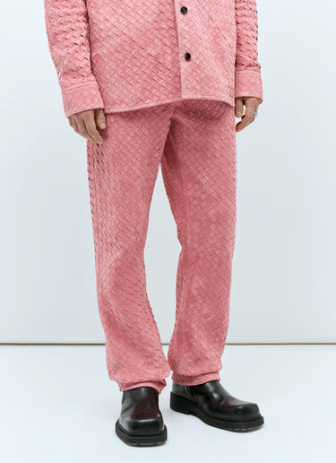 Intrecciato Suede Pants Bottega Veneta Intrecciato Suede Pants Pink bov0157001