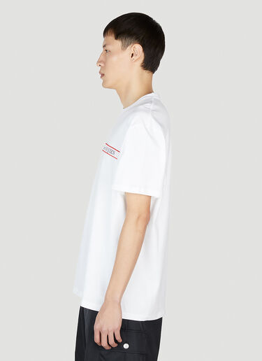 Alexander McQueen 徽标饰带T恤 白 amq0151035
