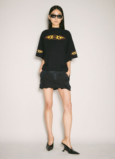 Balenciaga 工装迷你半裙 黑色 bal0257022