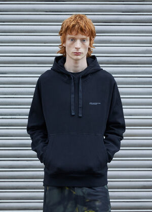 Massimo Osti Studio Logo Hooded Sweatshirt Black mao0158036