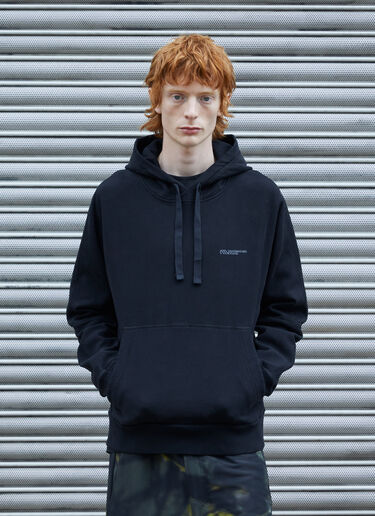 Massimo Osti Studio 徽标连帽运动衫  黑色 mao0158036
