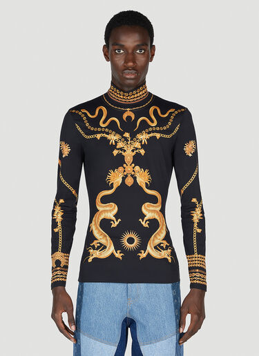 Graphic Print Second Skin Top Marine Serre Graphic Print Second Skin Top Black mrs0152013