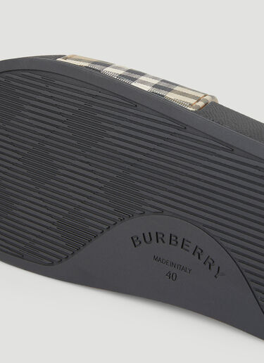 Burberry Vintage 格纹拖鞋 米 bur0249090