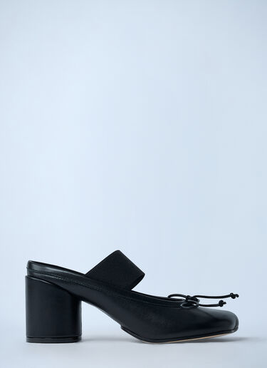 MM6 Maison Margiela 발레리나 블록 힐 슈즈  블랙 mmm0261013
