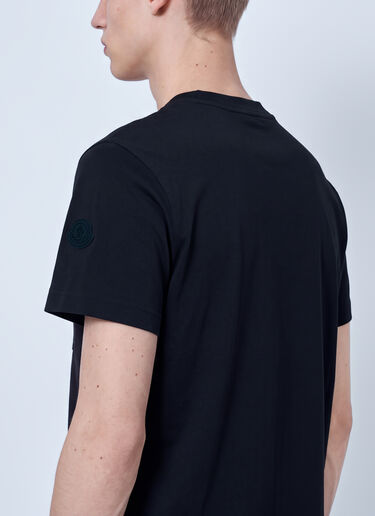 LN-CC® - Moncler: Logo Cotton Jersey T-Shirt - Black Moncler Logo Cotton Jersey T-Shirt Black mon0166023