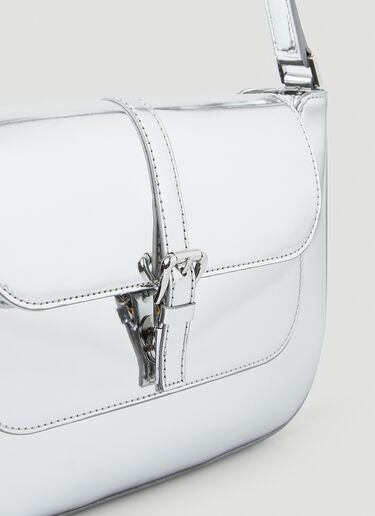 BY FAR Miranda Shoulder Bag Silver byf0250014