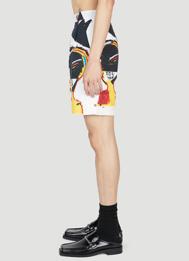 Honey Fucking Dijon Basquiat Shorts White hdj0352018