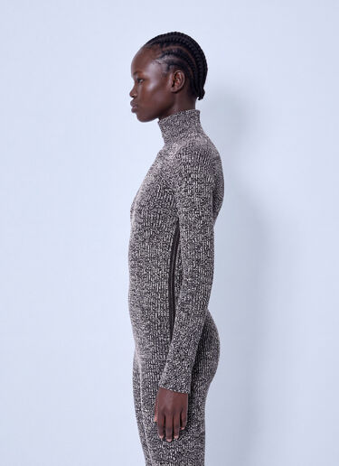 LN-CC® - Sportmax: Bouquet Wool Sweater - Brown Sportmax Bouquet Wool Sweater Brown spx0266006