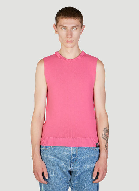 Martine Rose Shrunken Knit Vest Black mtr0154007