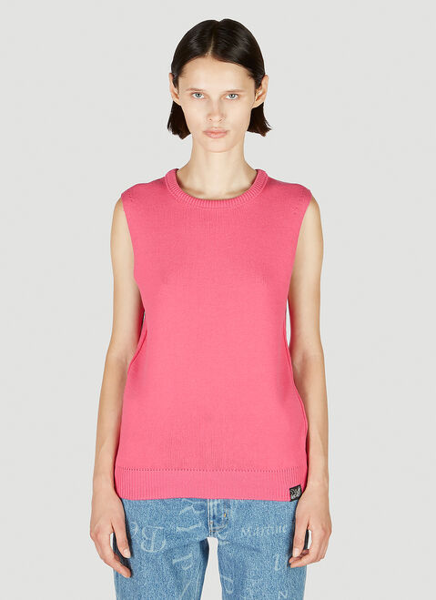 Martine Rose Shrunken Knit Vest ブルー mtr0253004