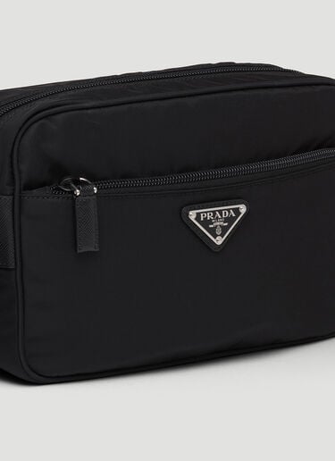 Re-Nylon and Saffiano Leather Shoulder Bag Prada Re-Nylon and Saffiano Leather Shoulder Bag Black pra0248030