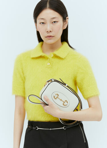 Gucci Horsebit 1955 Small Shoulder Bag White guc0254050