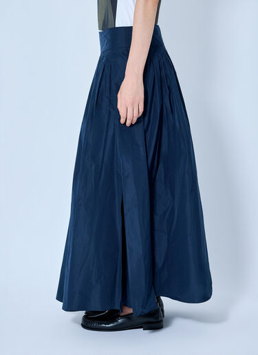 LN-CC® - Max Mara: Pleated Maxi Skirt - Navy Max Mara Pleated Maxi Skirt Navy max0265201