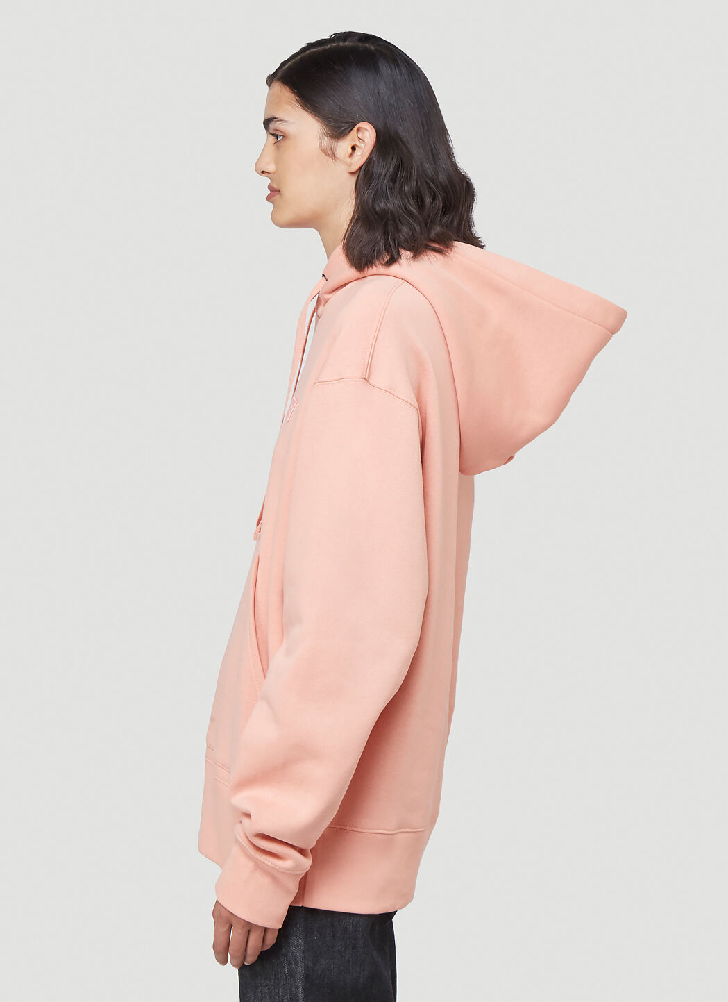 Acne Studios Face Hooded Sweatshirt in Pink LN CC