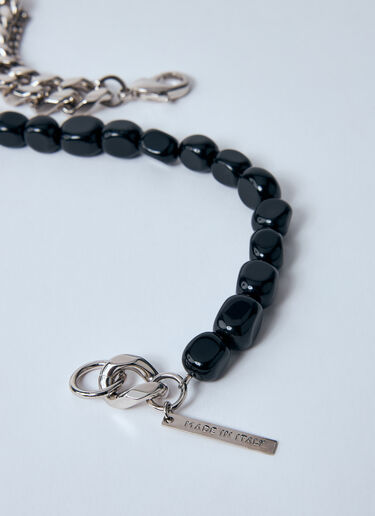Dries Van Noten Bead-And-Chain Necklace Black dvn0160040