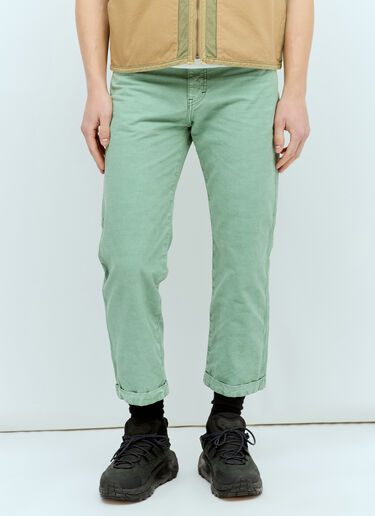 Human Made Garment-Dyed Painter Pants Green hmd0156006