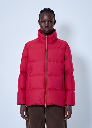 Moncler Vivantesse Short Down Jacket Red mon0266034