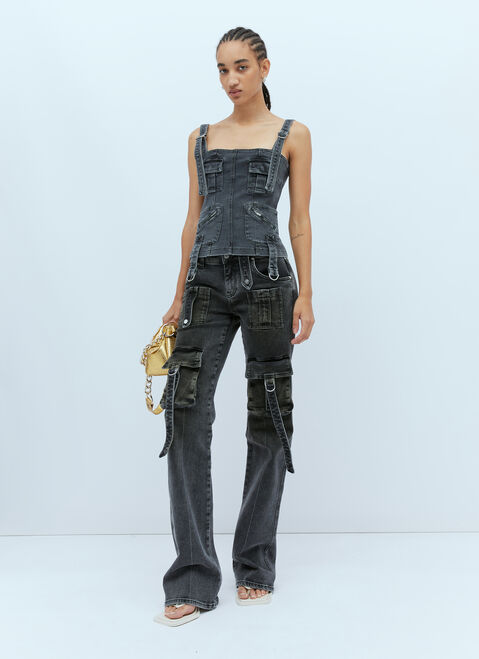 Blumarine カーゴデニムトップ グレー blm0254007