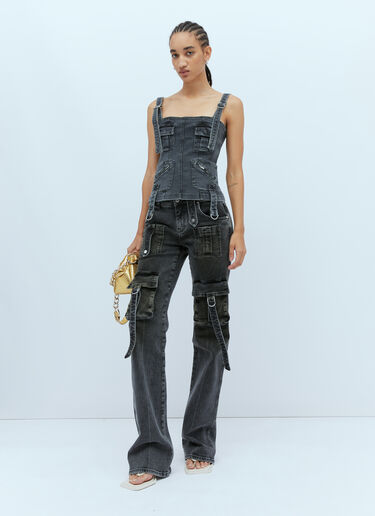 カーゴデニムトップ Blumarine カーゴデニムトップ ブラック blm0253005