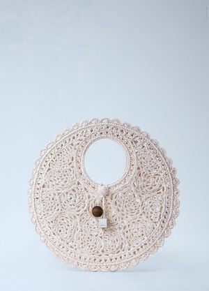 Jacquemus Le Petit Rond Spiaggia Handbag White jac0264060