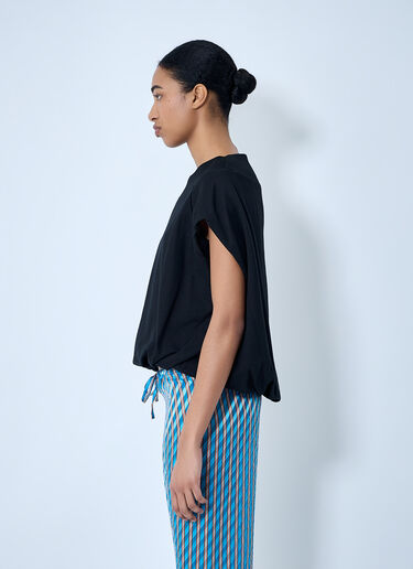 Dries Van Noten Draped Sleeve Top Black dvn0263002
