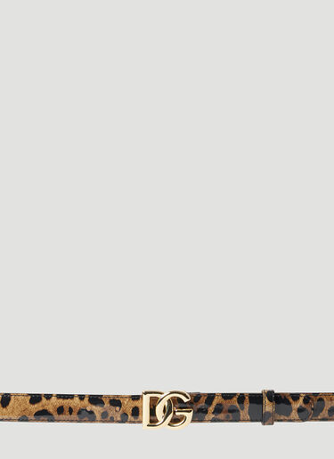 Kim Logo Plaque Belt Dolce & Gabbana Kim Logo Plaque Belt Brown dol0252023