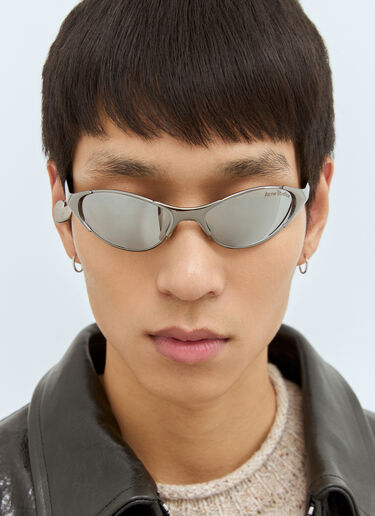 Acne Studios Metal Frame Charm Sunglasses Silver cns0358001