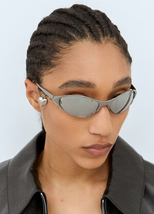 Bottega Veneta Metal Frame Charm Sunglasses Brown bos0259003