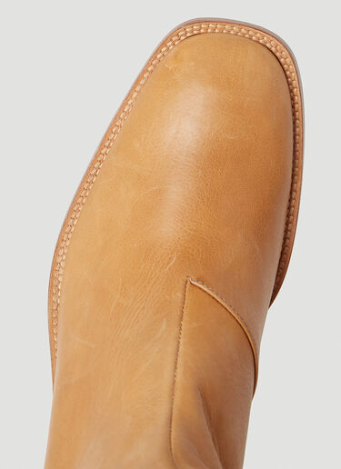 Acne Studios Stacked Heel Boots Brown acn0152027