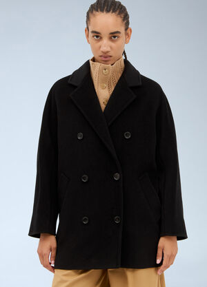 Max Mara Short 101801 Icon Coat Black max0257006