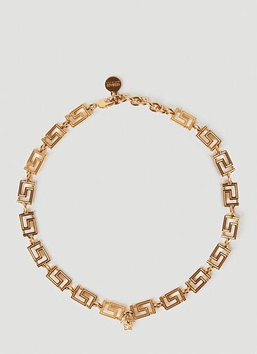 Versace グレカチェーンネックレス ゴールド vrs0253035