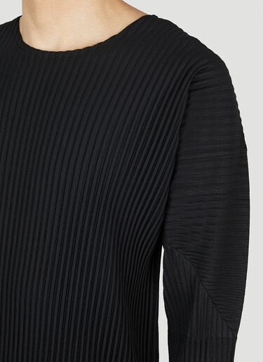 Homme Plissé Issey Miyake Long Sleeve Top Black hmp0152020